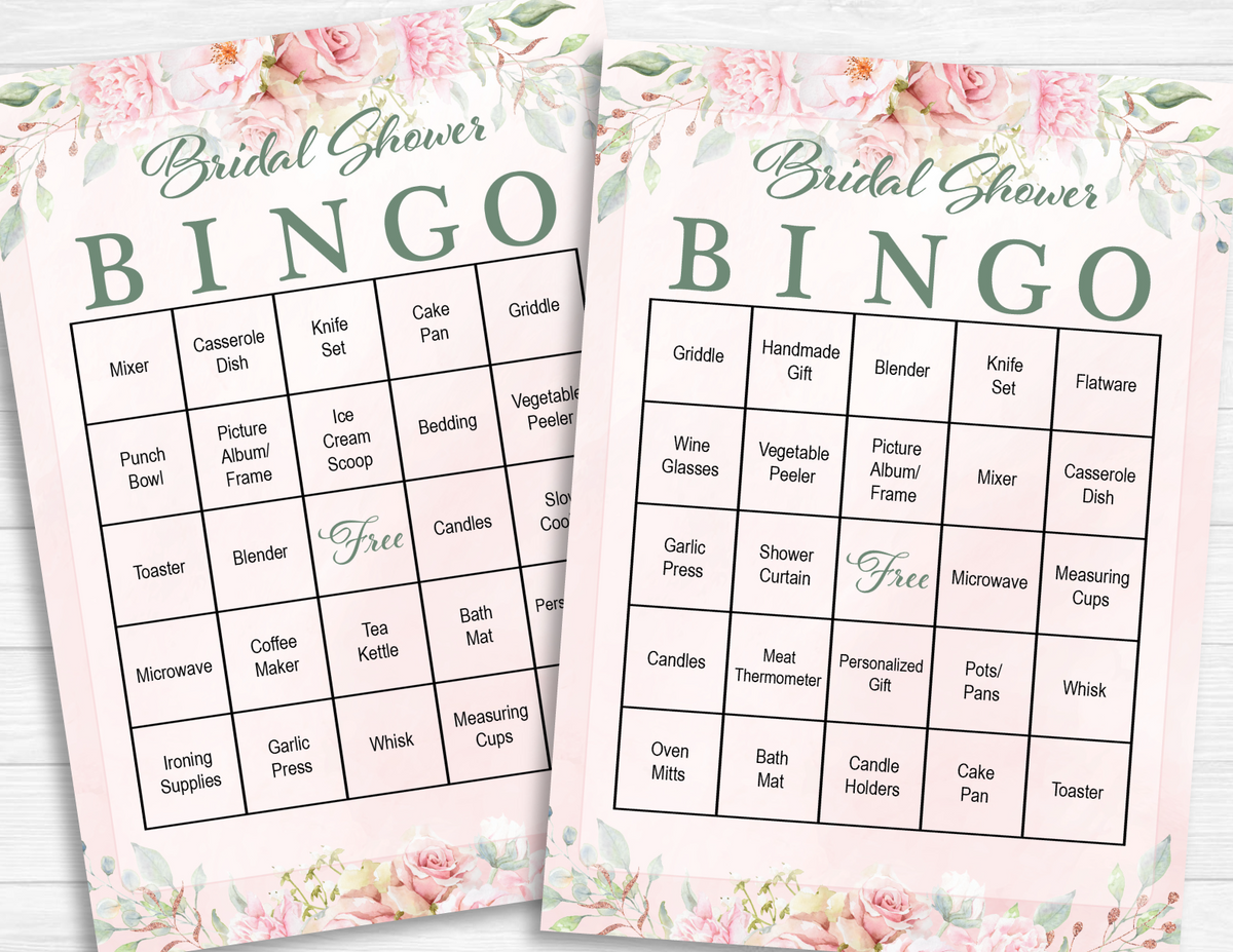 Find The Guest Game - Pink Floral Bridal Shower Games – Celebrate Life  Crafts