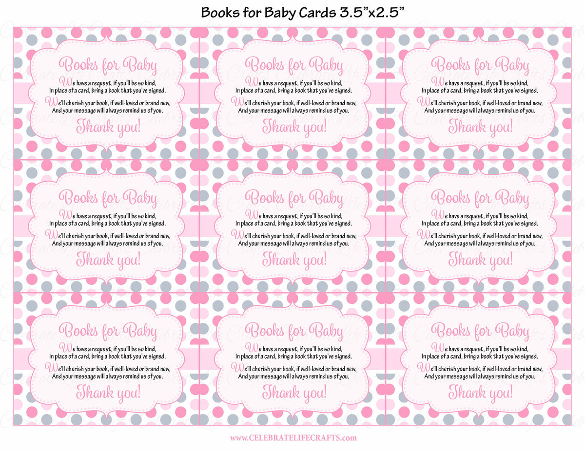 Books for Baby Invitation Inserts for Baby Shower - Whale Baby Shower ...