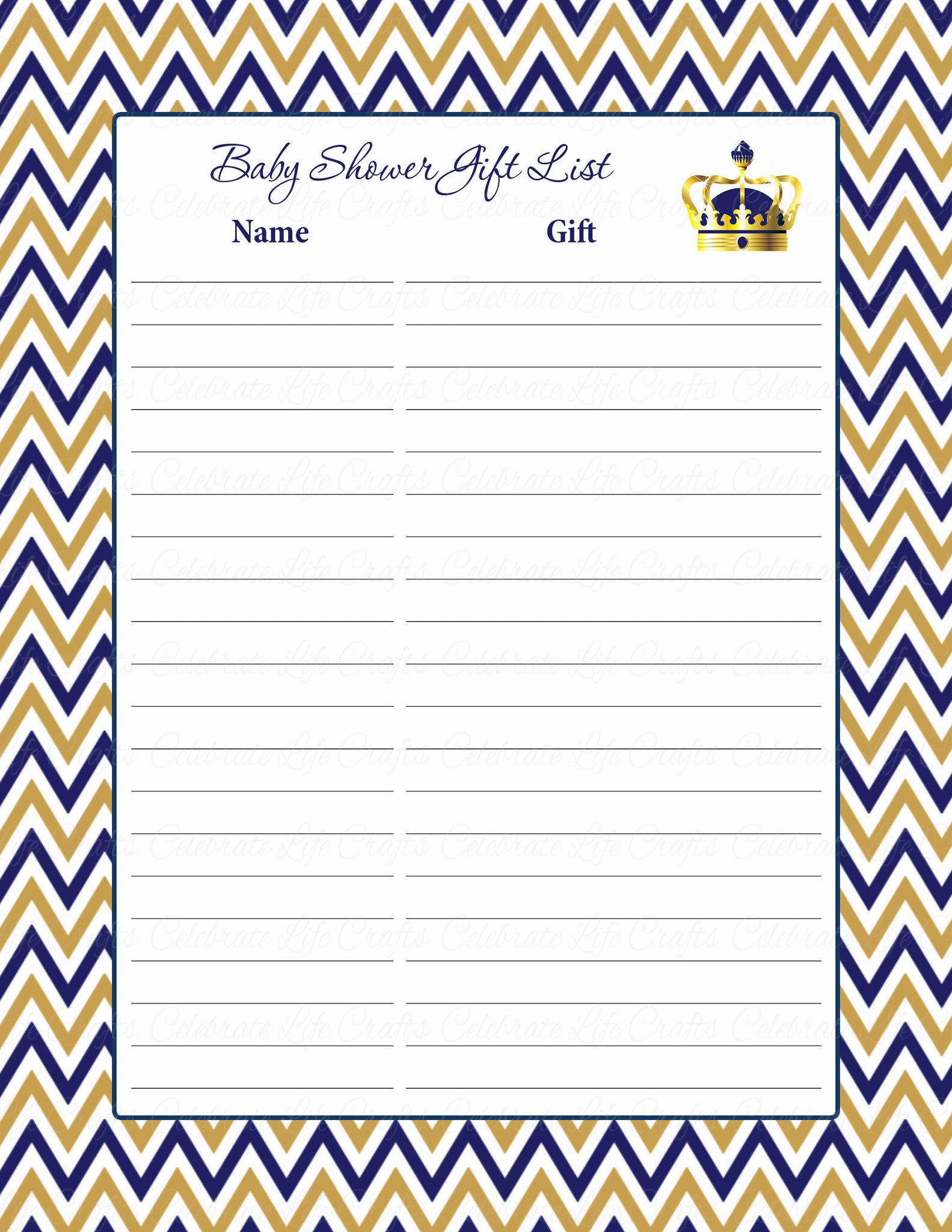 How to Make/Create a Baby Shower Gift List [Templates + Examples] 2023 | Baby  shower gift list, Baby shower pictures, Baby shower printables