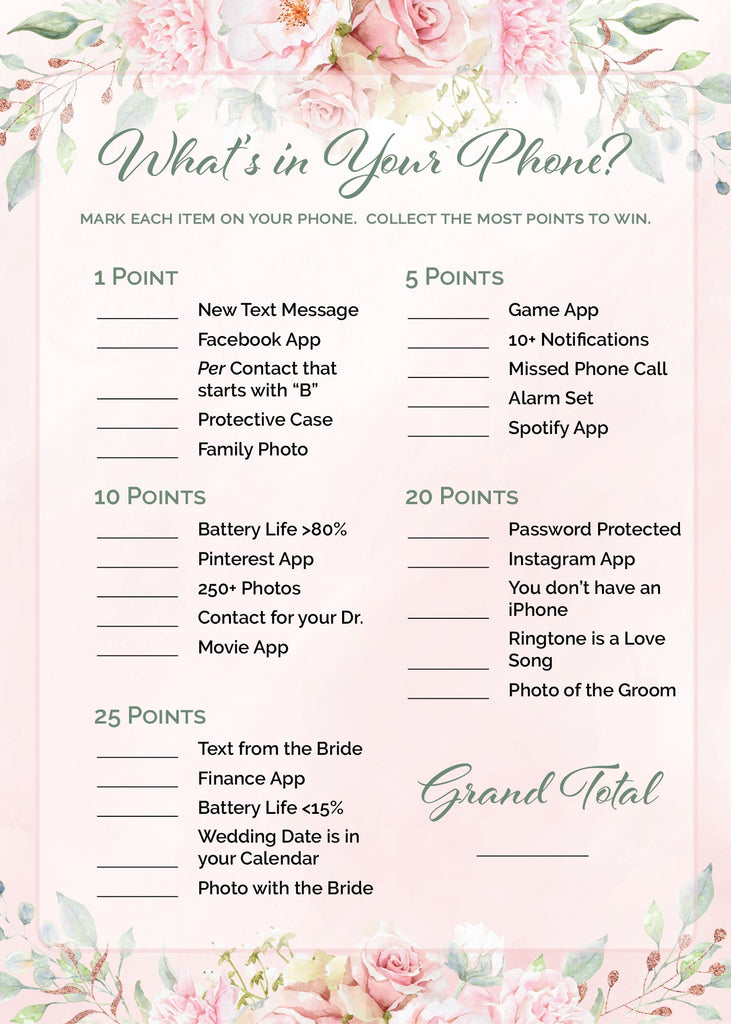Blush Pink Floral Bridal Shower – Celebrate Life Crafts
